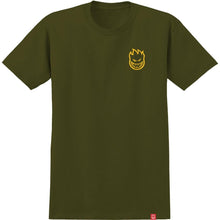 Load image into Gallery viewer, Spitfire Classic Vortex Tee - Military Green/Yellow