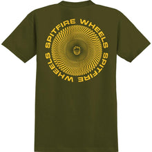 Load image into Gallery viewer, Spitfire Classic Vortex Tee - Military Green/Yellow