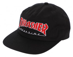 Thrasher Cap - Outlined Snapback Black