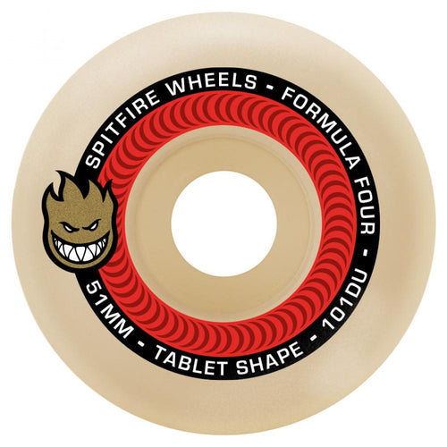 Spitfire Formula Four Tablets 101d Wheels - 52mm