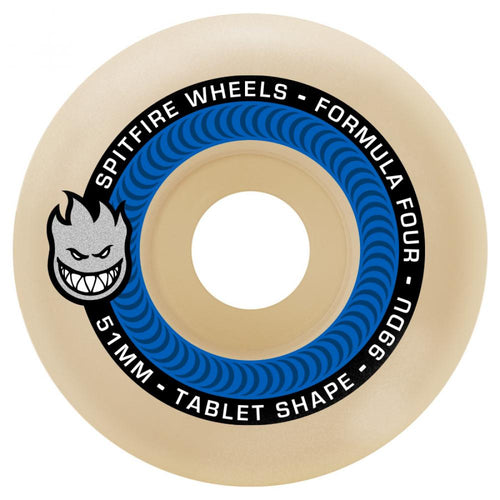 Spitfire Formula Four Tablets 99d Wheels - 52mm