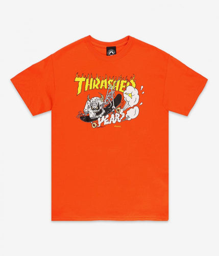 Thrasher 40 Years Neckface Tee - Orange