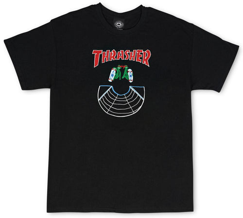 Thrasher Doubles Tee - Black