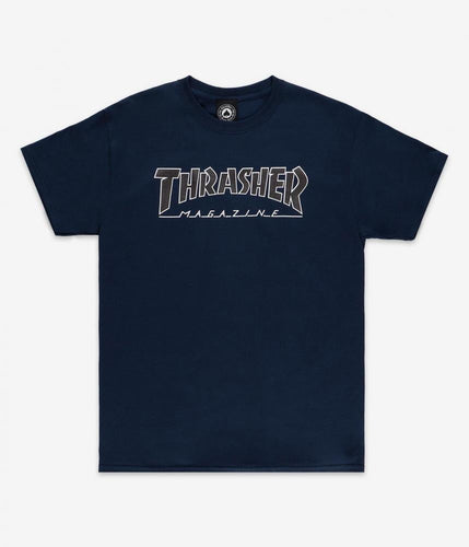 Thrasher Outlined Tee - Navy