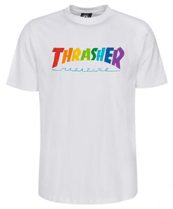 Thrasher Rainbow Mag Tee - White
