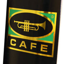Load image into Gallery viewer, Skateboard Cafe Trumpet Logo Deck (Black/Gold) - 8.38&quot;