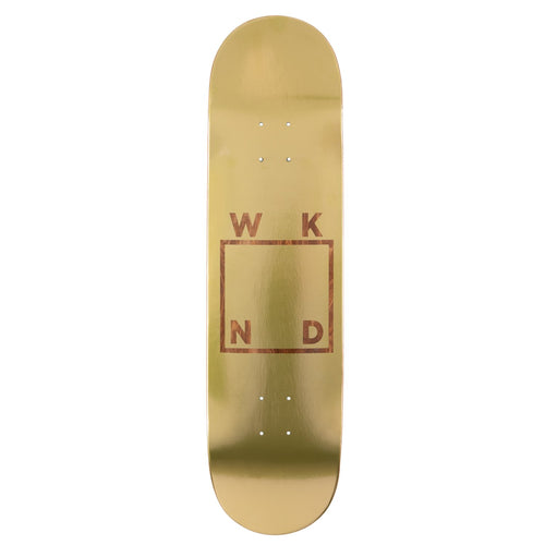 WKND Gold Plated Logo Deck - 8.25