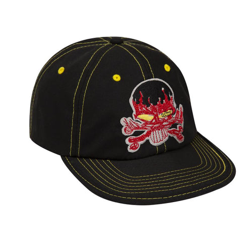 WKND Skull Floppy 6 Panel Cap - Black