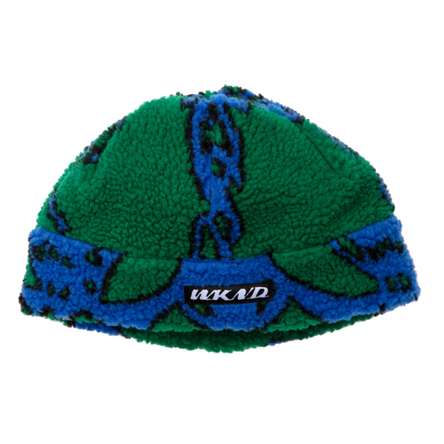 WKND Temple Fleece Beanie - Green/Blue