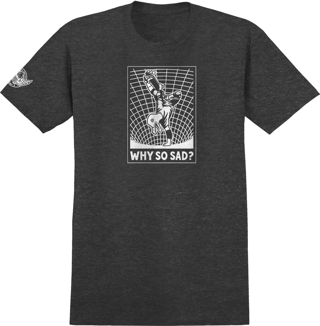 Real Rattray Actions Realized Why So Sad Tee - Charcoal/White