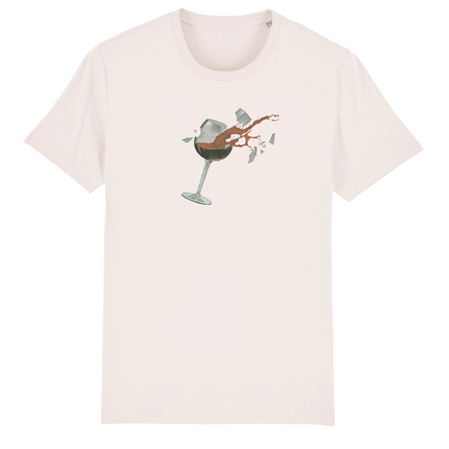 Loose Wineglass Tee - Cream