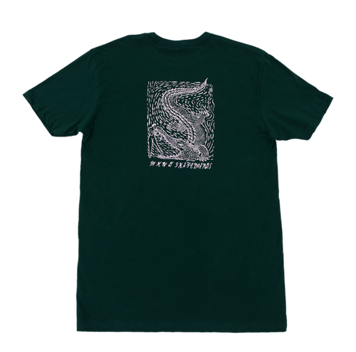 WKND Alligator Girl Tee - Forrest Green