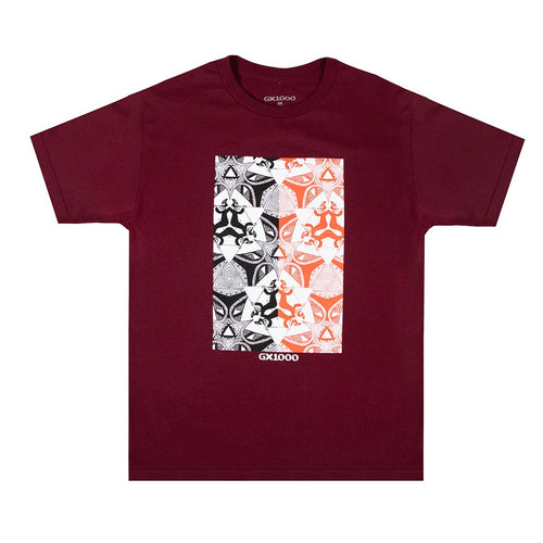GX1000 LSD Escher Tee - Burgundy